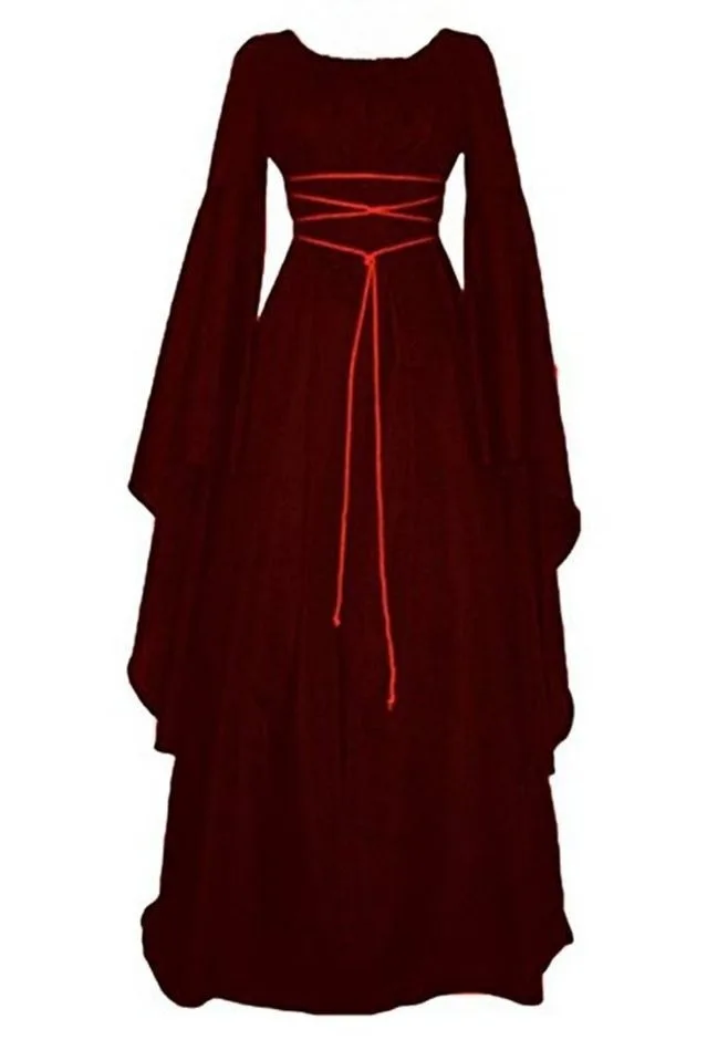 Длинное платье принцессы на Хэллоуин костюм для женщин Косплей страшная ведьма платье в викторианском стиле женское карнавальное маскарадное платье для косплея