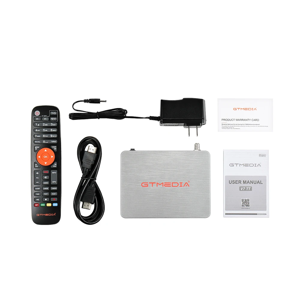 GTMEDIA V7 TT  ű ޺ DVB T2/C TV 10 Ʈ Ʃ ڽ,  H.265 , Ǯ HD 1080P,  