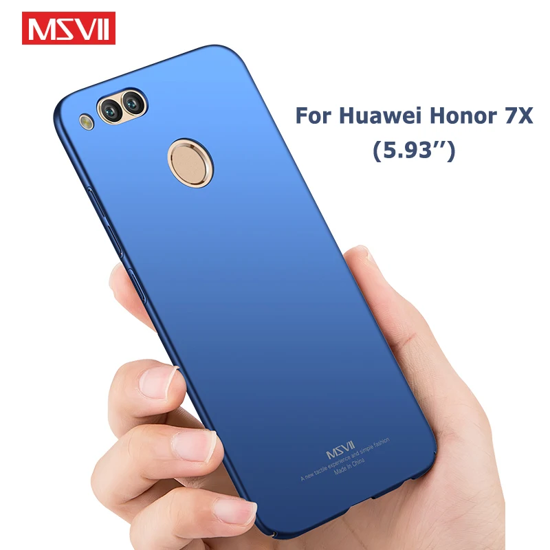 Чехол MSVII для Huawei Honor 7x тонкий матовый чехол 7A 7C чехлы из поликарбоната | Мобильные
