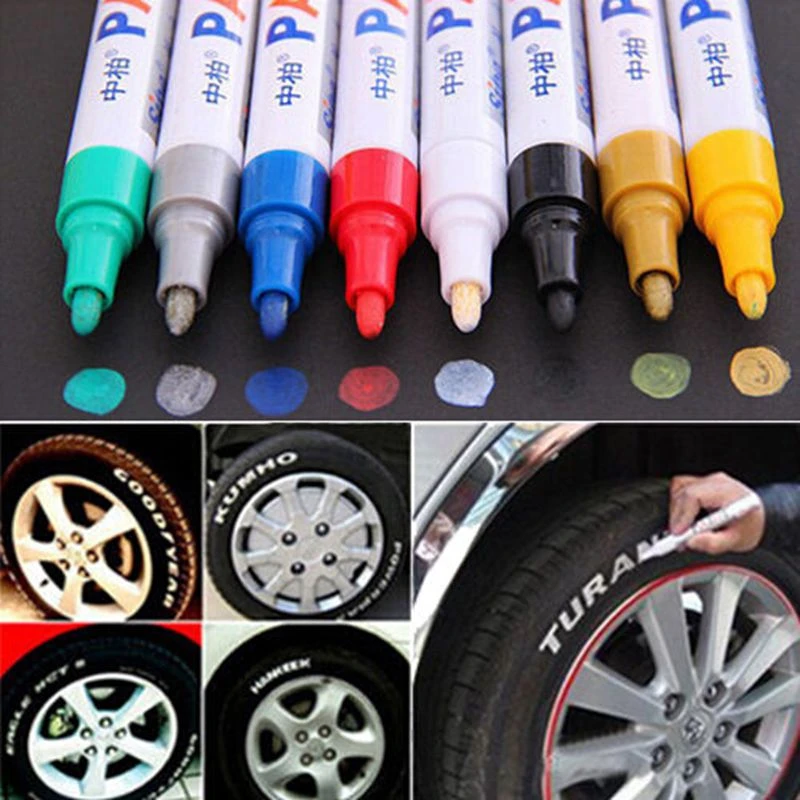 12 個防水車のペイントペン塗装ペイントマーカーペン車のタイヤ 8 色 Car Tire Repair Tire Repaircar Repair Tire Aliexpress