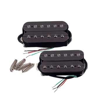 

Set of 2 Guitar Pickup Single-Coil Humbucker Pickups Neck and Bridge Set Black