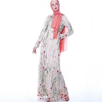 

Women Abaya Turkish Hijab Muslim Robe Ladies Kaftan Dubai Islam Clothing Vestidos Ropa Mujer Elbise Girls Muslim Maxi Dress