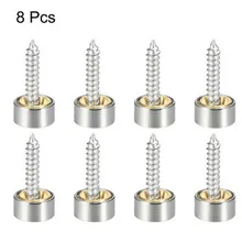 

8pc Furniture Table Mirror Screw Decorative Round Cover Nails Stainless Steel For Mirrors Tea Tables Wardrobes Glass Sign