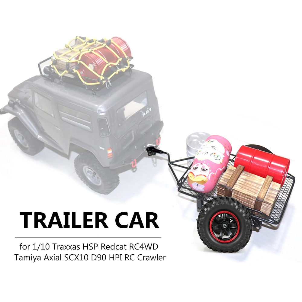 

Trailer Car Hopper Trail RC Car DIY Parts for 1/10 Traxxas HSP Redcat RC4WD Tamiya Axial SCX10 D90 HPI RC Crawler Car