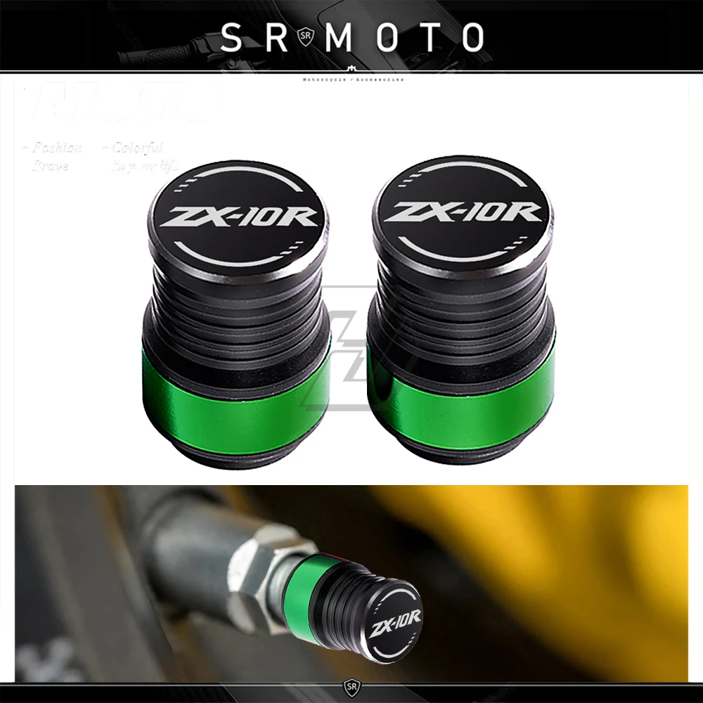 

Motorcycle Accessories Wheel Tire Valve Caps Covers Case for Kawasaki ZX-10R ZX10R Rim
