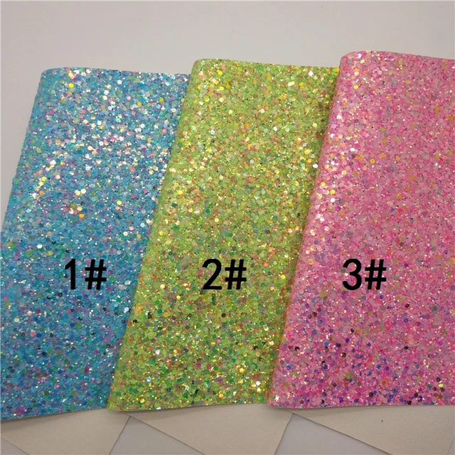 Pastel Colors Pink Chunky Glitter Leather Sheets Glitter Vinyl Fabric Sheet  Felt Backing Synthetic Leather Faux Vinil Diy T638b - Synthetic Leather -  AliExpress