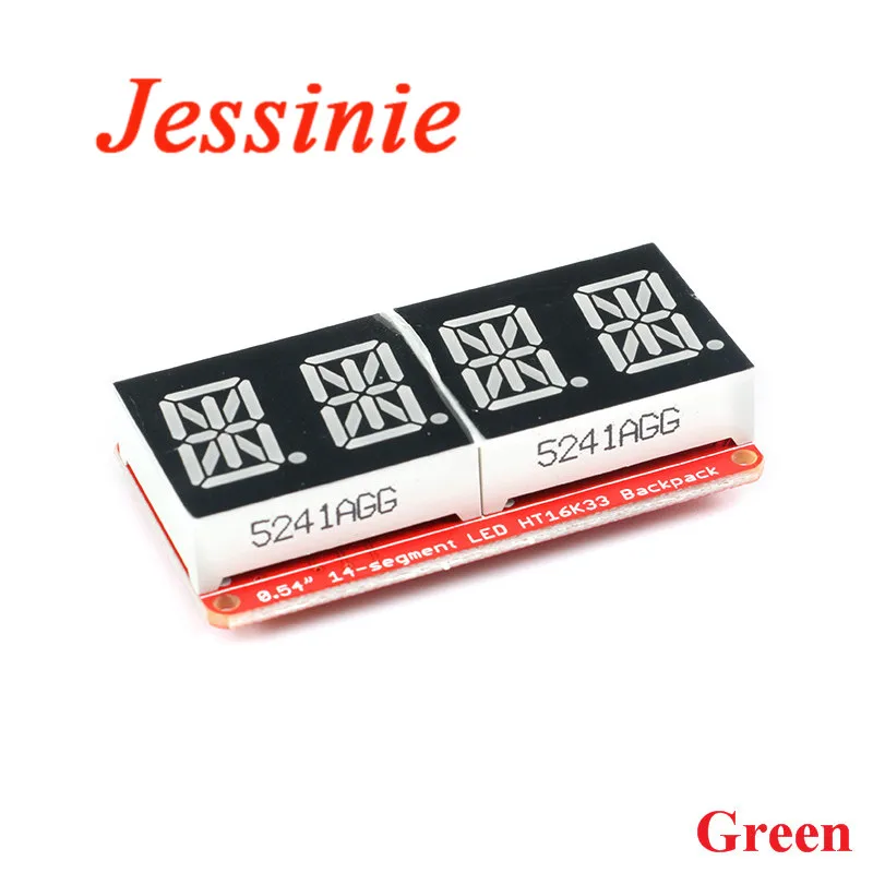 Arduino Module HT16K33 0.54 Inch 4 Bit Meter Digital Tube Module LED Display VK16K33 IIC I2C Control Meter 3.3V 5V for Arduino Red/Green/Orange
