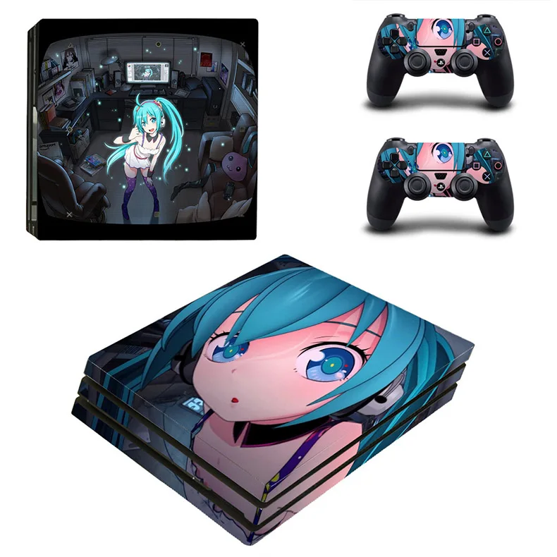 YSP4P-0506 PS4 Pro наклейка s Hatsune Miku PS 4 Play station 4 Pro виниловые наклейки для playstation 4 Pro консоль и контроллер - Цвет: YSP4P-0506