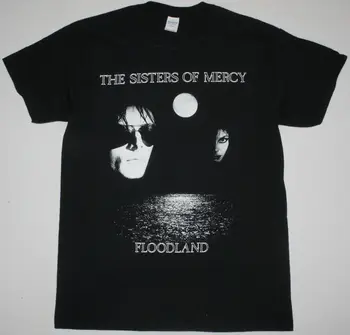 

THE SISTERS OF MERCY FLOODLAND POST PUNK GOTHIC ALTERNATIVE NEW BLACK T-SHIRT