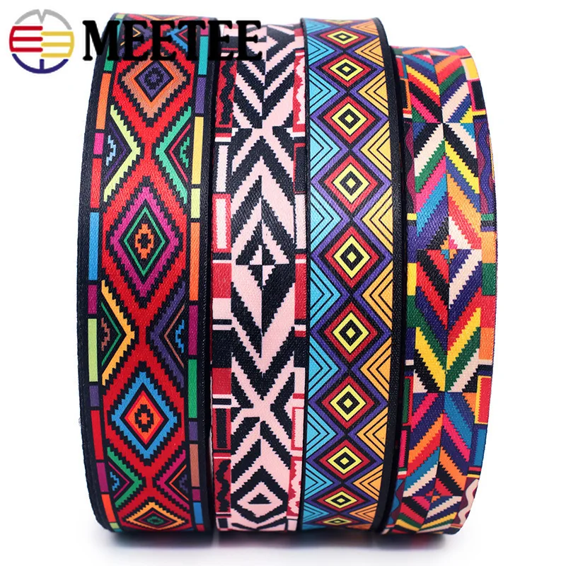 2m 10cm Ethnic Jacquard Webbing For Bags Strap Belt Embroideried Lace Trims Ribbons DIY Clothing Decoration Sewing Accessories