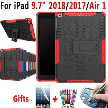 

Case For Apple iPad 9.7 2017 2018 5th 6th Generation Air 1 5 A1822 A1823 A1893 Armor Shockproof Silicon Cover Coque Funda