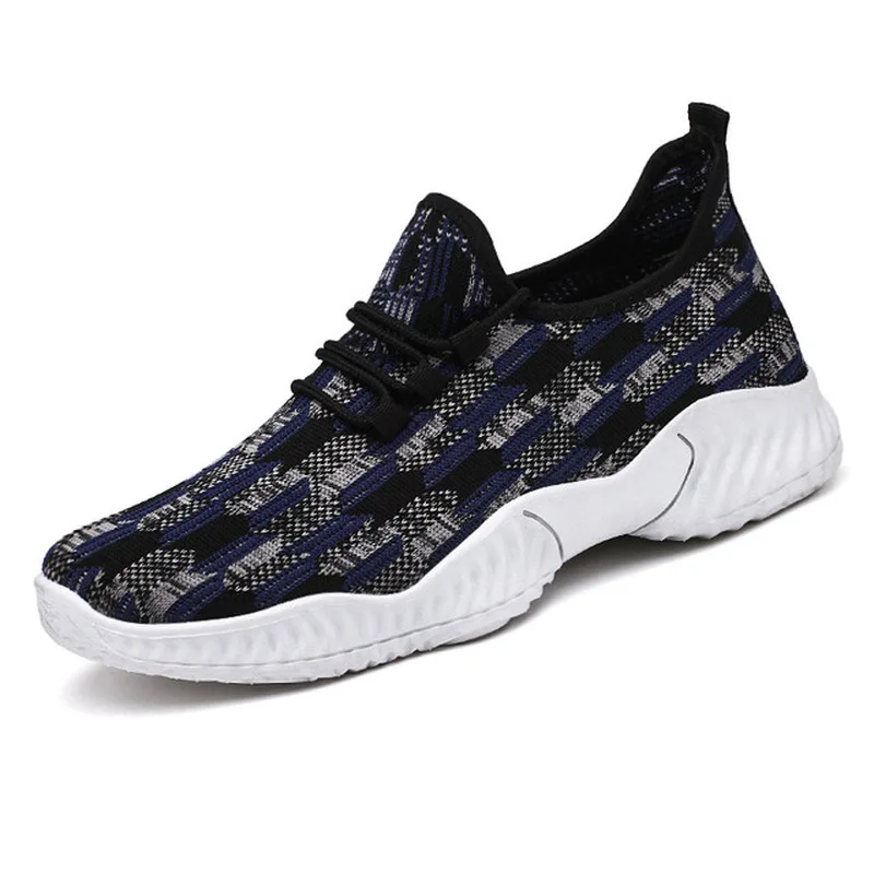 Shoes Men Casual Fashion Sneakers Breathable Flying Fabric Elastic Cloth Shockproof New Low Man Outdoor Run Exercise | Обувь
