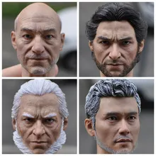 1:6 аксессуары для кукол-фигурок Lee Byung hun, X-men, проф. X, Росомаха, в возрасте Logan head sculpt для 1" куклы-фигурки. A0503