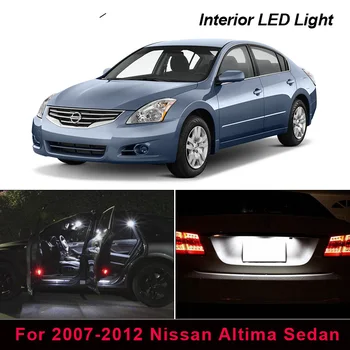 

10 Pieces LED Lights Interior Package Kit For 2007-2012 Nissan Altima Sedan Map Dome Trunk License Plate Light