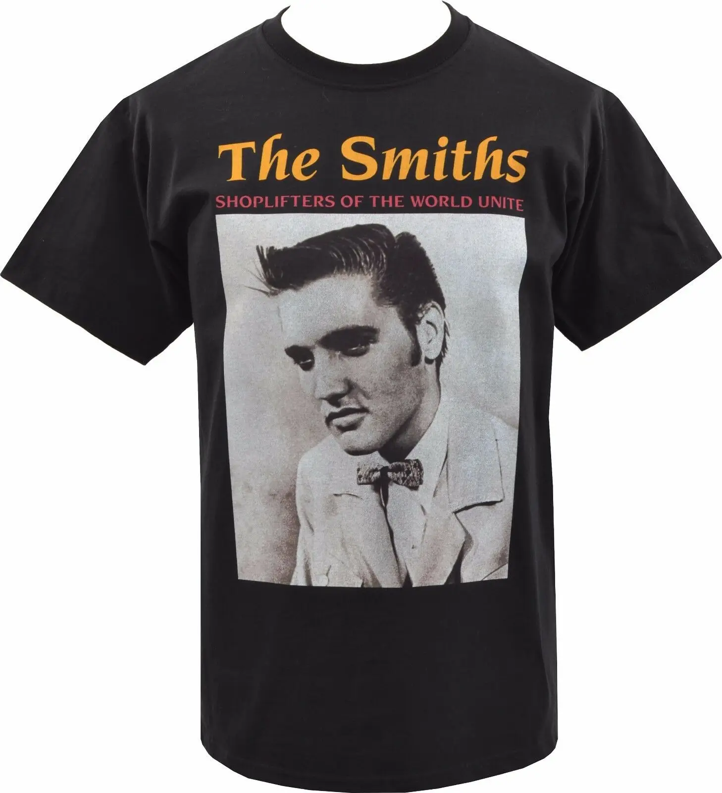 Мужская черная футболка THE SMITHS shoplifers ELVIS PRESLEY Британский MORRISSEY S-3XL Мужская и женская модная футболка унисекс бесплатная доставка