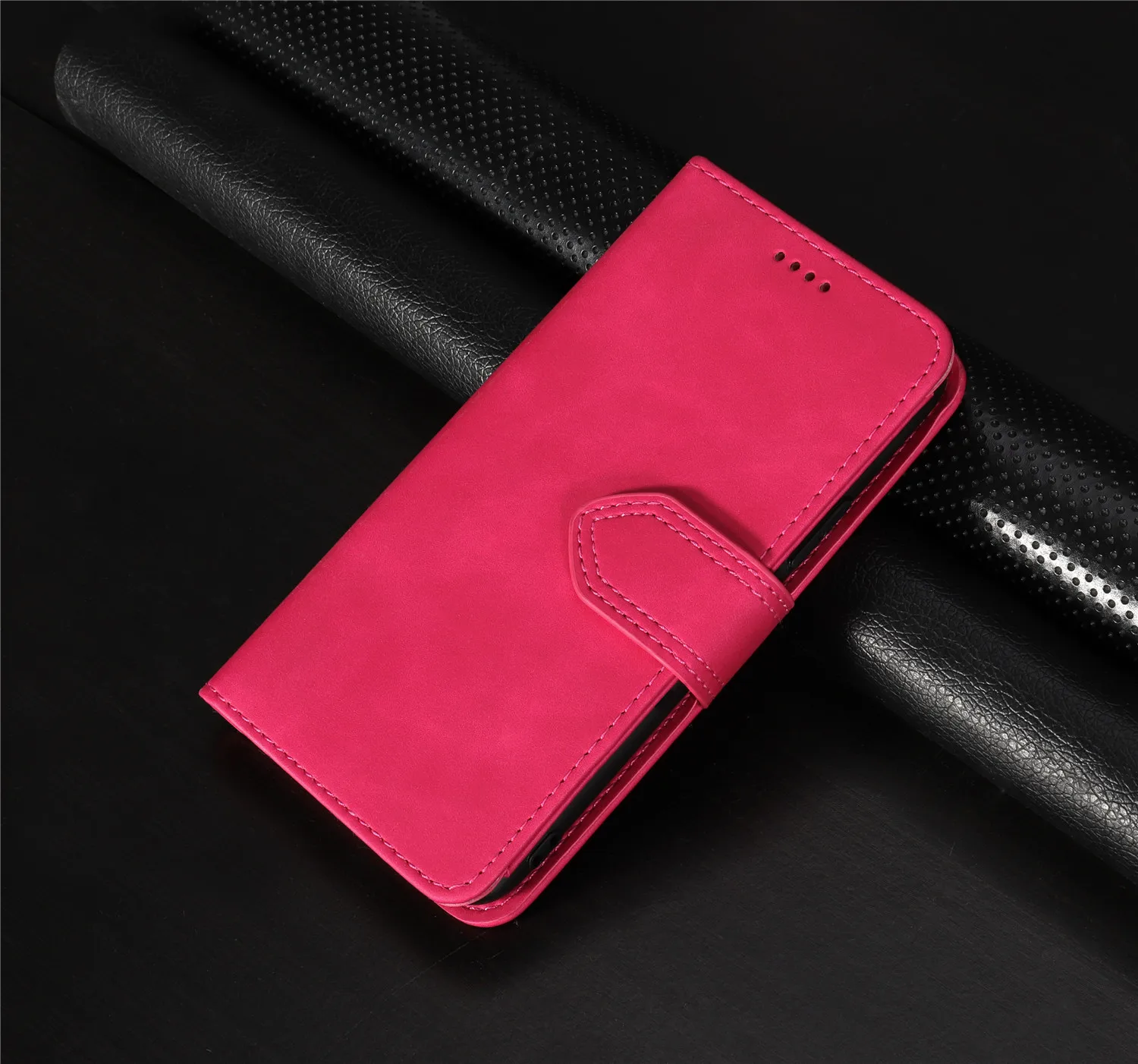 Роскошный кожаный чехол с откидной крышкой для Xiaomi mi 9T Pro Red mi Note8pro K20 Note 7 8 Pro 7A 8A Pro держатель для карт - Цвет: Red MH