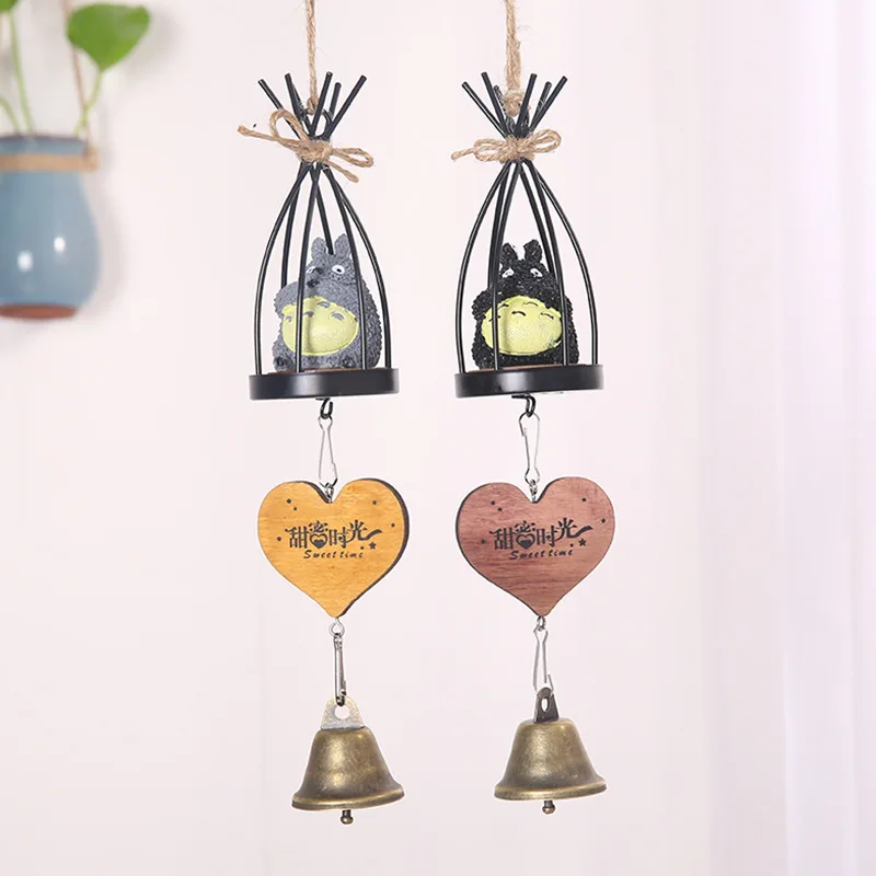 

Manufacturers Direct Selling Zakka Grocery Totoro Small Elevator Cage Wind Chime Pendant Fresh Home Hanging Decoration Craft Gif