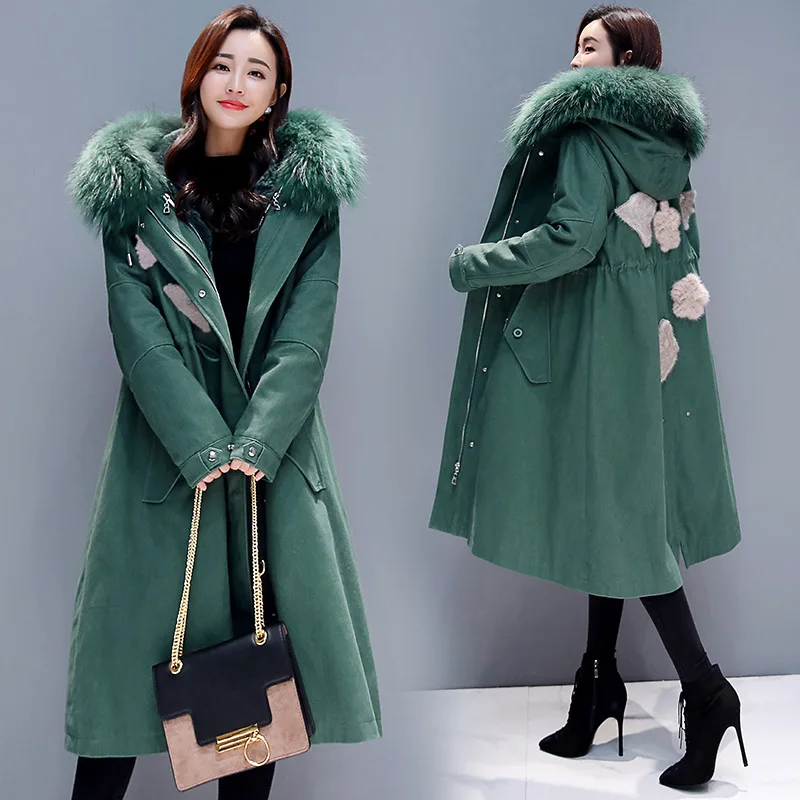 

Versatile Long Sleeve Mid-length Cotton-padded Clothes/Cotton Coat 2019 Winter New Style Trend Simple Slim Fit Slimming WOMEN'S