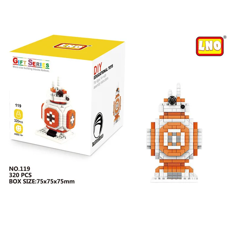 Star War Building Blocks Darth Vader BB-8 Stormtrooper Model Bricks Mini Yoda Mirco Blocks Gifts Toys For Kids - Bilde 4
