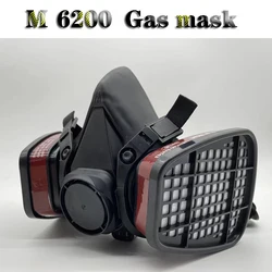 brand new black M6200 Gas mask classic style high quality Protective mask against Spray paint Cycling jobs Chemistry Safety mask