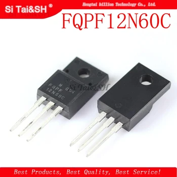 

10pcs/lot FQPF12N60C 12N60 12A/600V TO-220F N-channel MOSFET original authentic