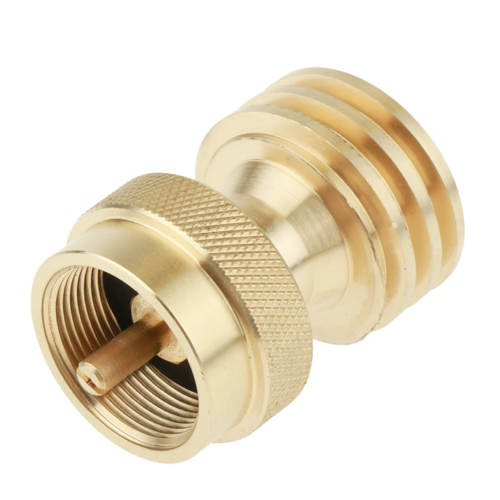 Steak Saver Adapter 1 LB Propane Gas Grill Adapter Converter for BBQ Grill Propane Tree, 1in-20 Male Throwaway Cylinder Thread