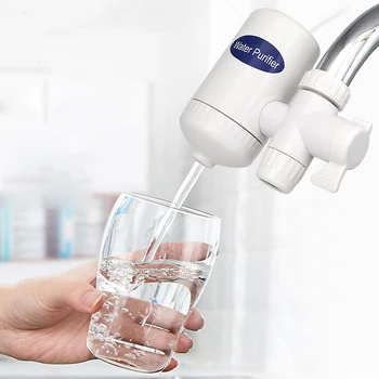 

Faucet Water Filter with Activated Carbon Water Tap Filtration System Reduces Lead Fluoride Chlorine Water Purifier for Kitchen