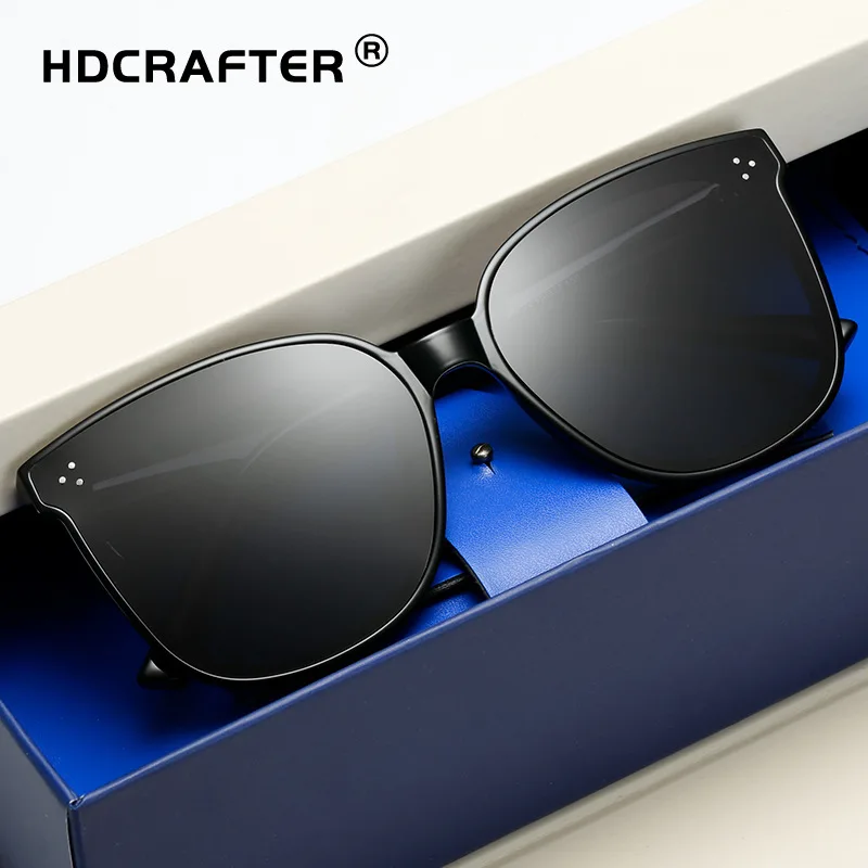 HDCRAFTER поляризационные солнцезащитные очки мужские 2019 Ретро стиль фирменный