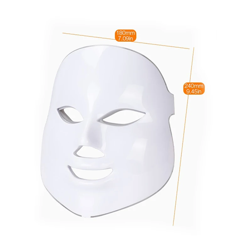 LED Facial Mask 7 Colors Light Photon Therapy Skin Care Beauty LED Mask Skin Rejuvenation Anti 3
