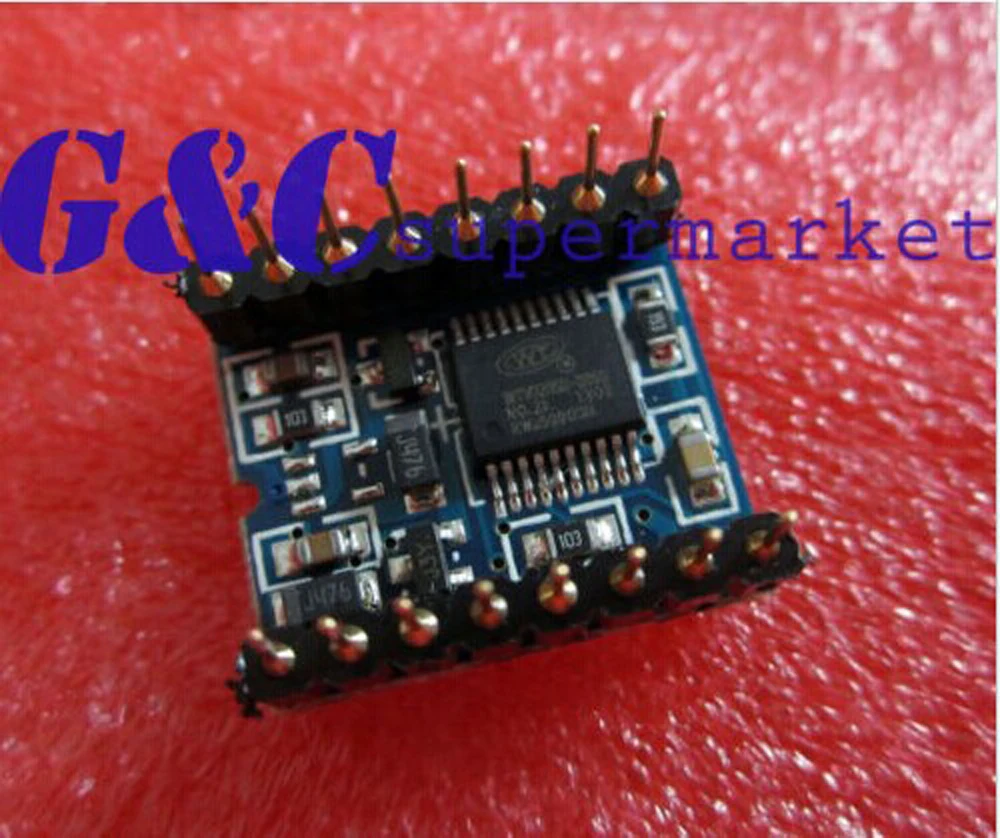 

1 MP3 voice module U disk audio player SD card voice module WTV020-SD-16Pdiy electronic product accessories compatible board