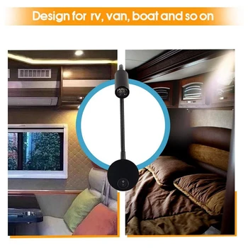 

2PCS DC 12V Reading Light with USB Charging Port, RV Interior Lights, Flexible LED Light Fixtures