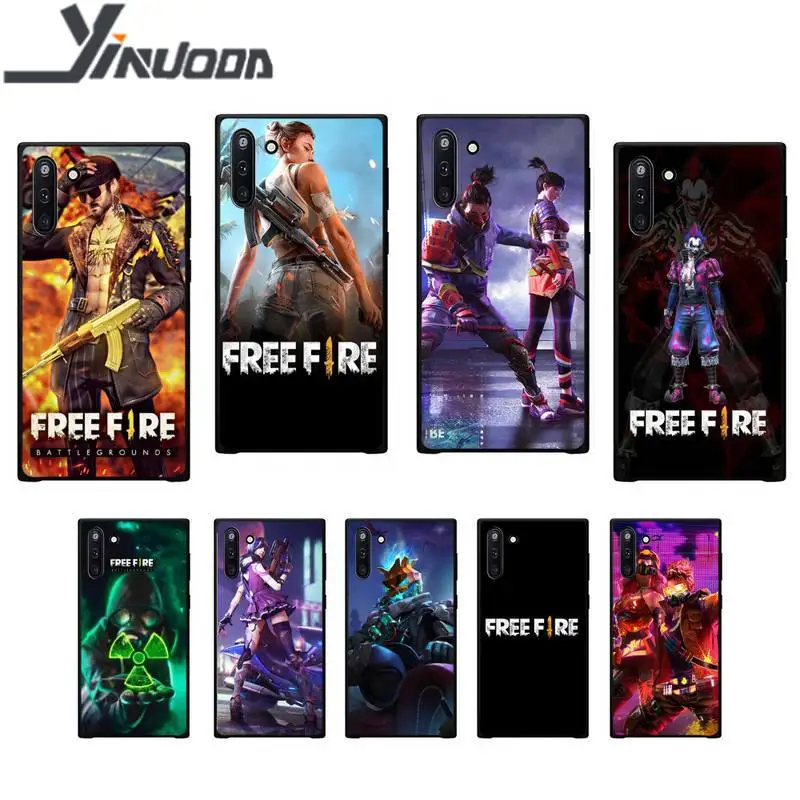 Мягкий черный чехол для телефона Yinuoda Free Fire Samsung galaxy J2 J3 J4 plus J5 prime J7 2016 J6 note 5 8 9 10