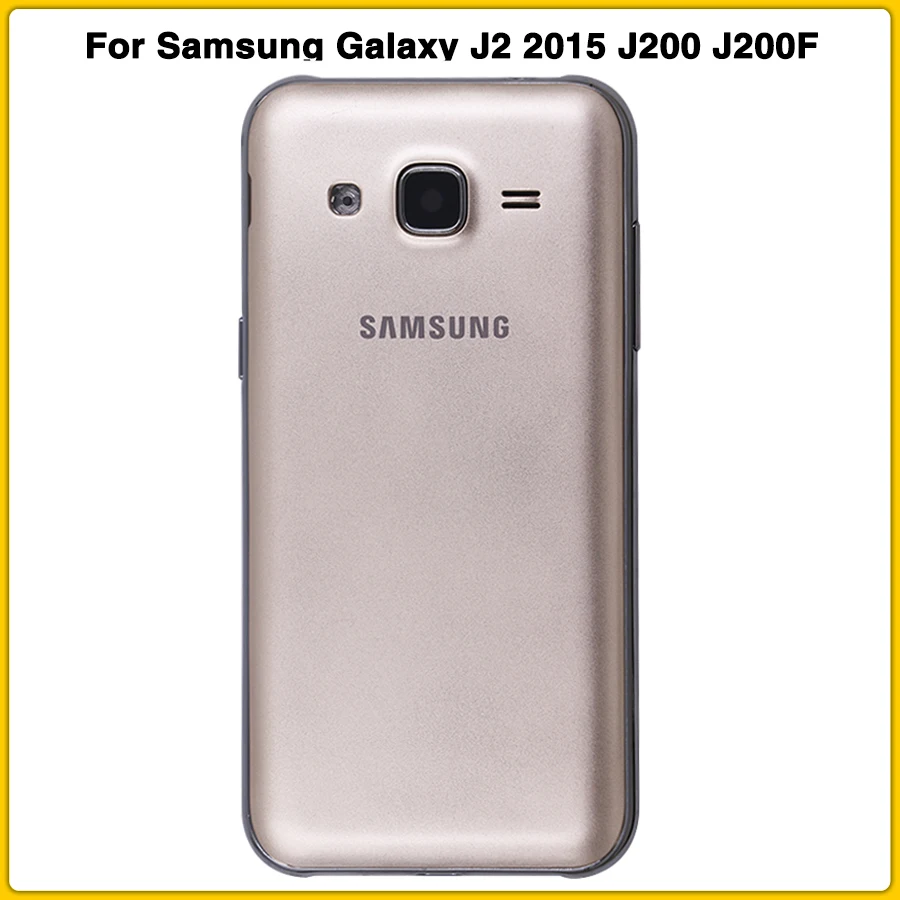 J200 полный корпус чехол для Samsung Galaxy J2 2015 J200F J200G батарея задняя крышка Дверь +
