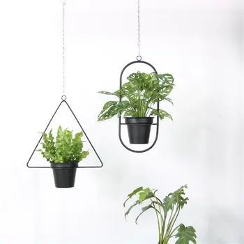 

Metal Plant Hanger Chain Hanging Basket Flower Pot Plant Holder Garden Balcony Drop shipping