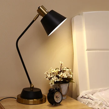 

Nordic wrought iron desk lamp simple modern eye-protection study reading table light designer bedroom bedside lamp mx9091449