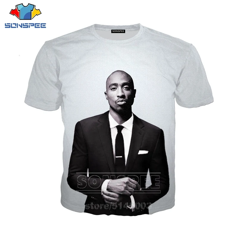2Pac футболка Летняя мода для мужчин женщин толстовка 3D принт Рэппер короткий рукав хип хоп Уличная Топы пуловер с круглым вырезом C039-03 - Цвет: 3