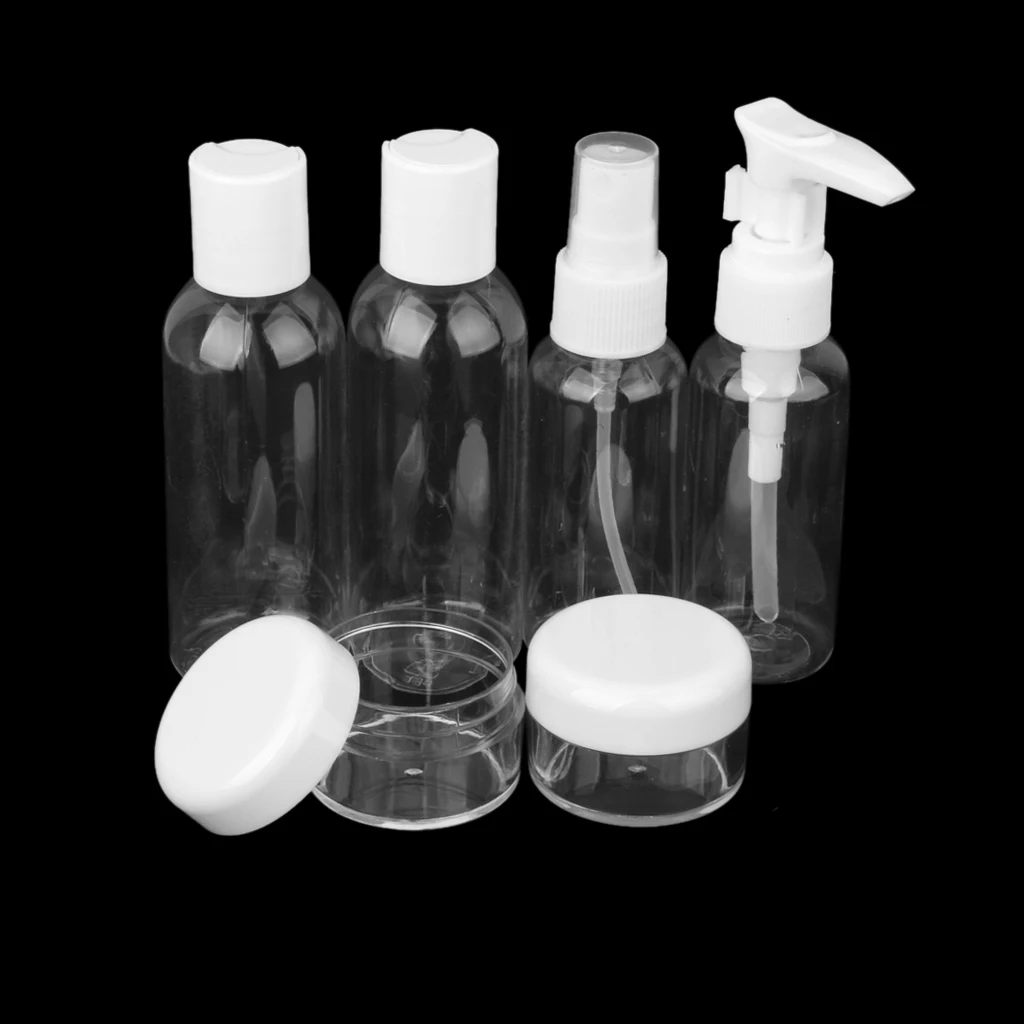6Pcs Mini Outdoor Travel Wash Cosmetic Perfume Atomizing Spray Bottle