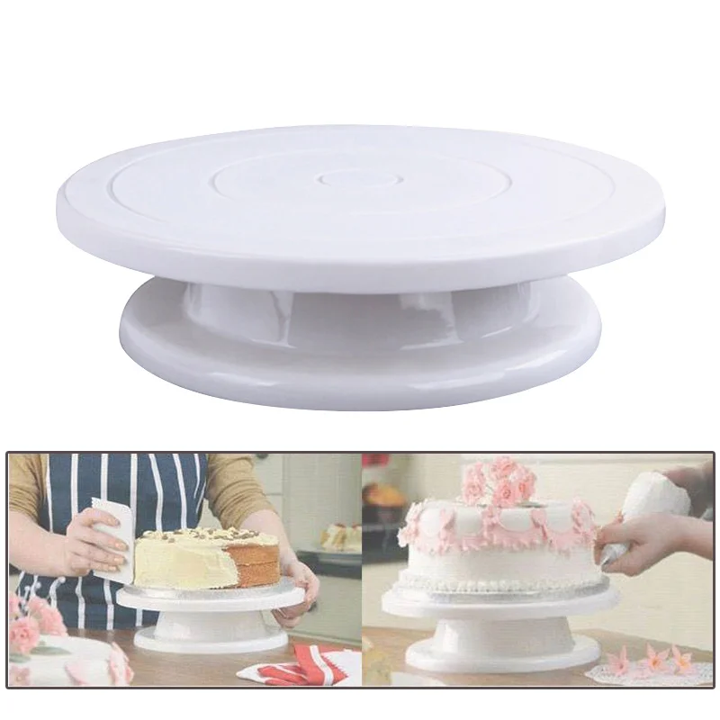 Пластиковый вращающийся стол для торта DIY подставка для торта поворотный стол вращающийся инструмент для украшения торта кухонные принадлежности