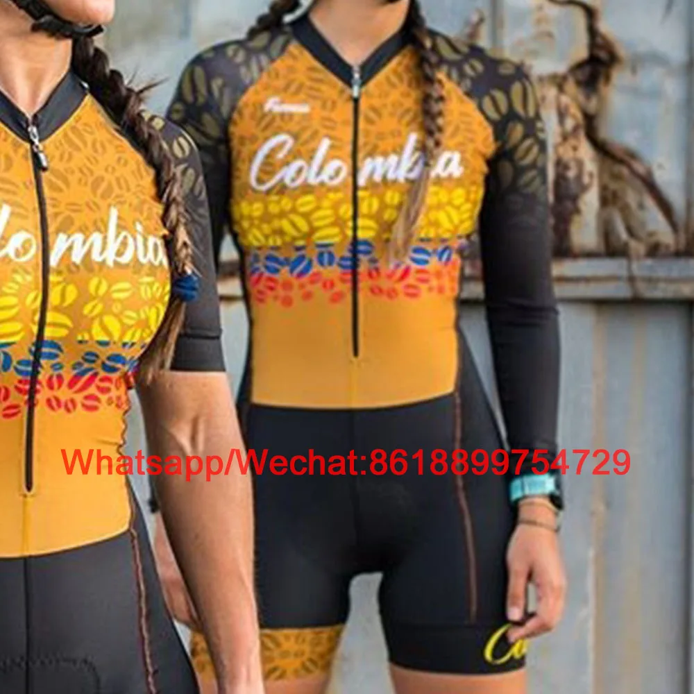 

FRENESI cycling triathlon clothing custom fullbody bike suit women skinsuit mujer long sleeve ropa ciclismo feminino trisuit