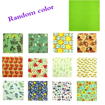

Reusable Beeswax Cloth Wrap Food Fresh Bag Lid Cover Stretch Lid Jungle Party Bees wax wrap plastic wrap for Sandwich Cheese