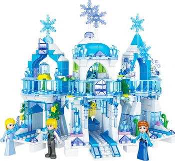 

QL2217 Girl Friend Series Casetle Building Blocks Toys For Children Snow ice Princess Type Kids Assembling Brick Model Set