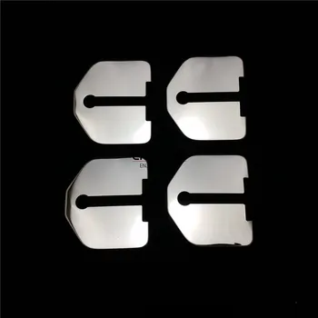 

4pcs Car Door Lock Striker Protective Cover Trim Sticker For Land Rover Evoque 2011-2016