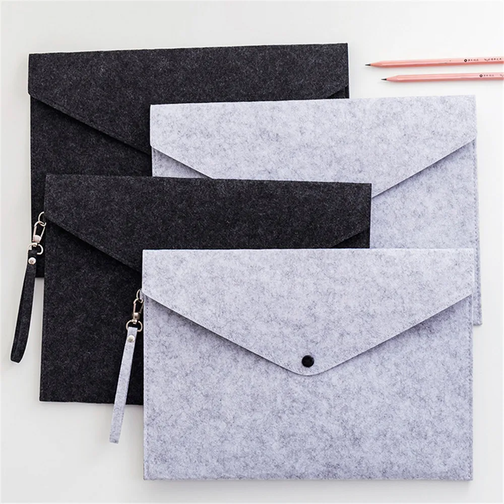Нордический серый фетр, сумка-Органайзер, портативная, бизнес, офисная, сумки для хранения, простая ручка, А4, бумажная, для мелочей, отделочная сумка