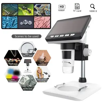 

Electron Microscope 4.3 Inch Display 1000x Screen Microscope Mobile Phones Computers Monitoring Durable Digital Microscope