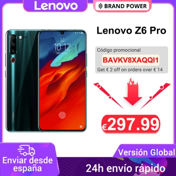 Перейти на Алиэкспресс и купить Оригинальная глобальная версия Lenovo Z6 Pro Snapdragon 855, Восьмиядерный, 6,39 дюймов, FHD дисплей, смартфон, задняя камера 48 МП