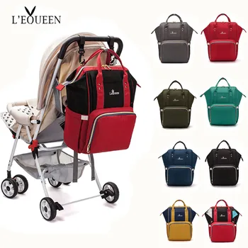 

Lequeen Diaper Backpack Multi-function Outdoor Travel Bag Baby Care Mummy Bag Stroller Bag Nursing Bag Nappy Changing Bag