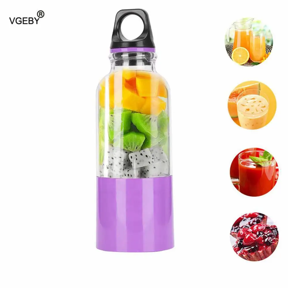 

Portable 500ml Juicer Cup USB Rechargeable Electric Automatic Bingo Vegetables Fruit Juice Tools Maker Cup Blender Mixer Bottle