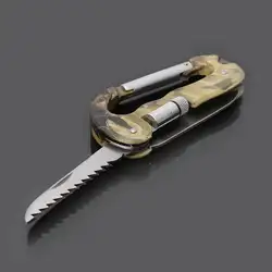 Открытый многофункциональный инструмент EDC тактический Камуфляжный кемпинг карабин для скалолазания Ножи светодиодный A6HC