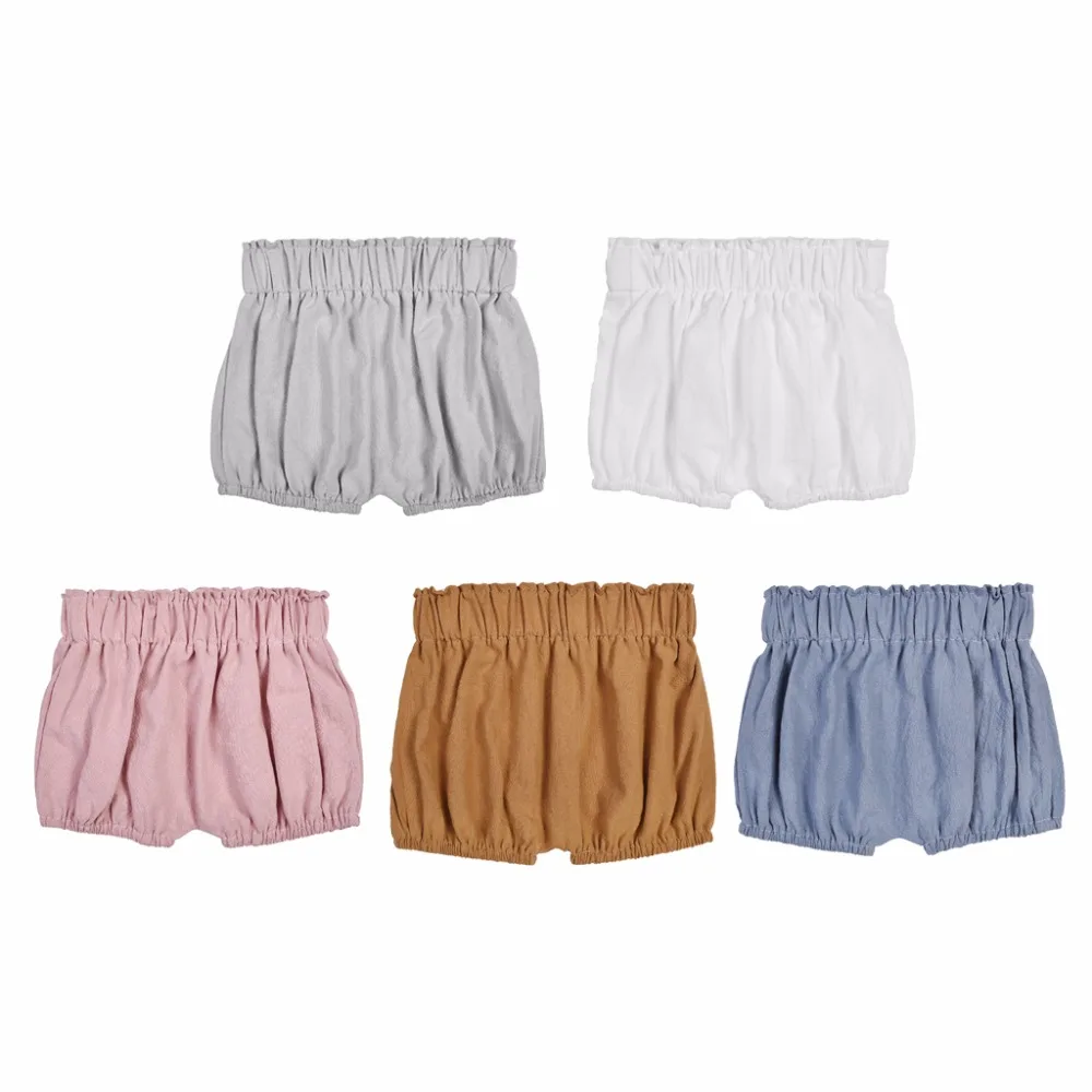 New Baby Boy Girls Cotton Shorts Infant Ruffle Bloomers Toddler Summer Panties For 0-6 Months