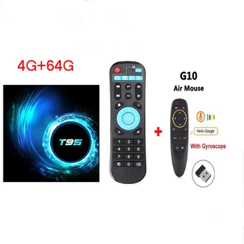 

T95 H616 tv smart BOX Android 10.0 2020 Allwinner cpu with G00gle 3D 6K 100m lan 2.4g wifi optional voice air mouse